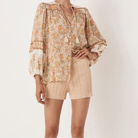 Spell Frenchie Rib Short in Champagne - Picture 2 of 9